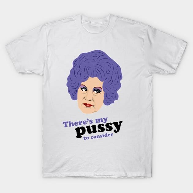 Mrs Slocombe from Are You Being Served? T-Shirt by Greg12580